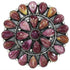 Southwest Purple Oyster Shell Large Statement Ring Size 7 BW73026